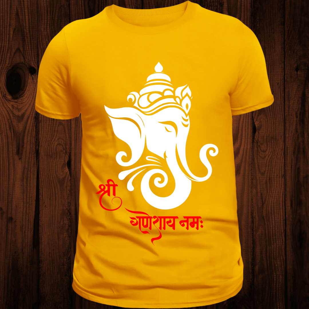 Ganpati Bappa Morya T-Shirt - Devotional Ganesh Chaturthi Apparel by RanggRiwaaz