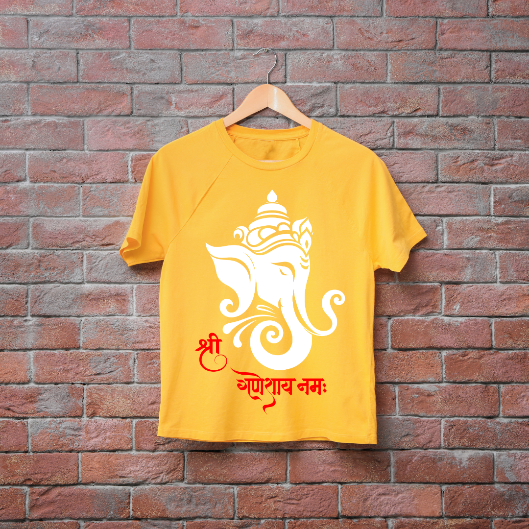 Ganpati Bappa Morya T-Shirt - Devotional Ganesh Chaturthi Apparel by RanggRiwaaz