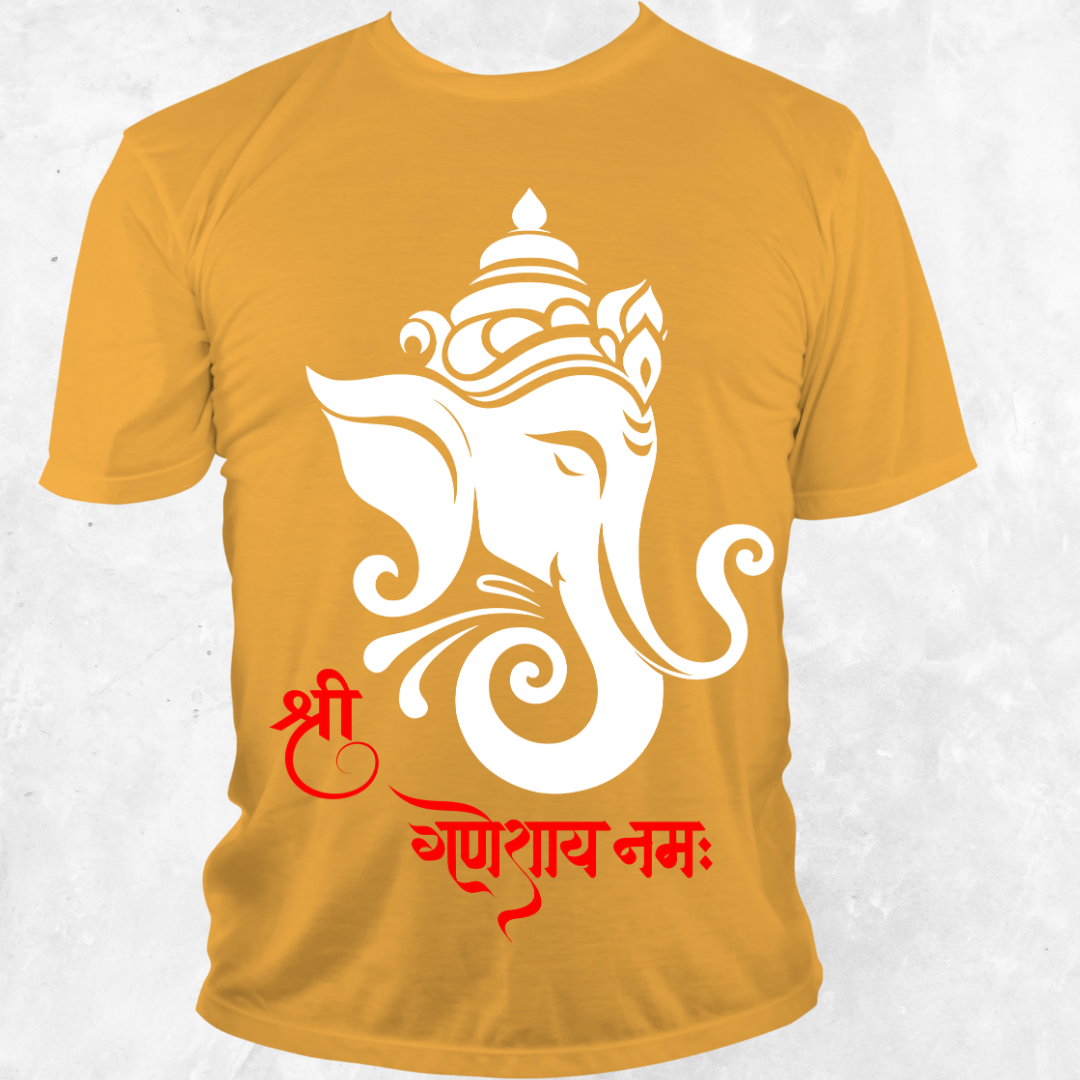 Ganpati Bappa Morya T-Shirt - Devotional Ganesh Chaturthi Apparel by RanggRiwaaz