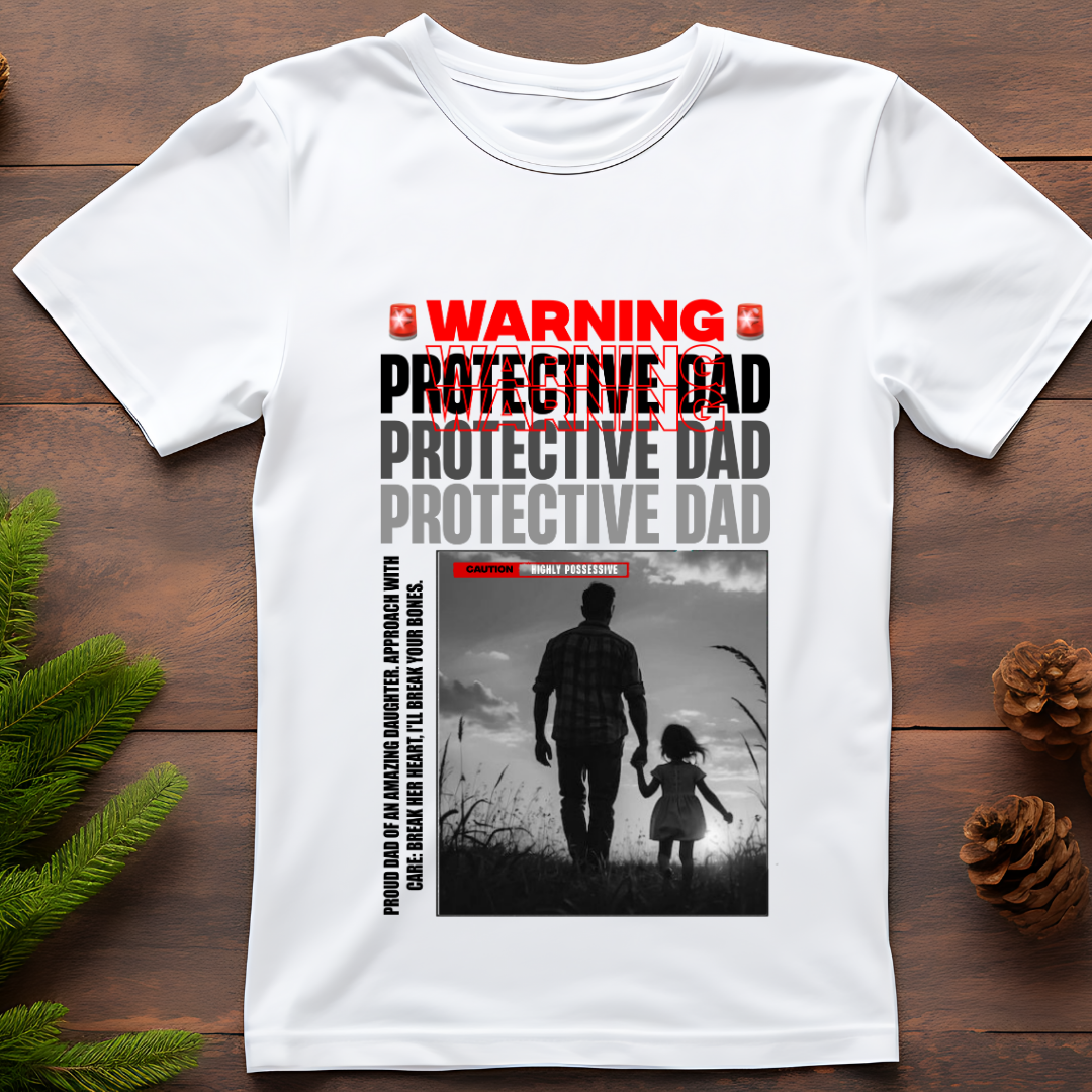 Proud Dad of an Amazing Daughter T-Shirt - Father's Love Tee by RanggRiwaaz