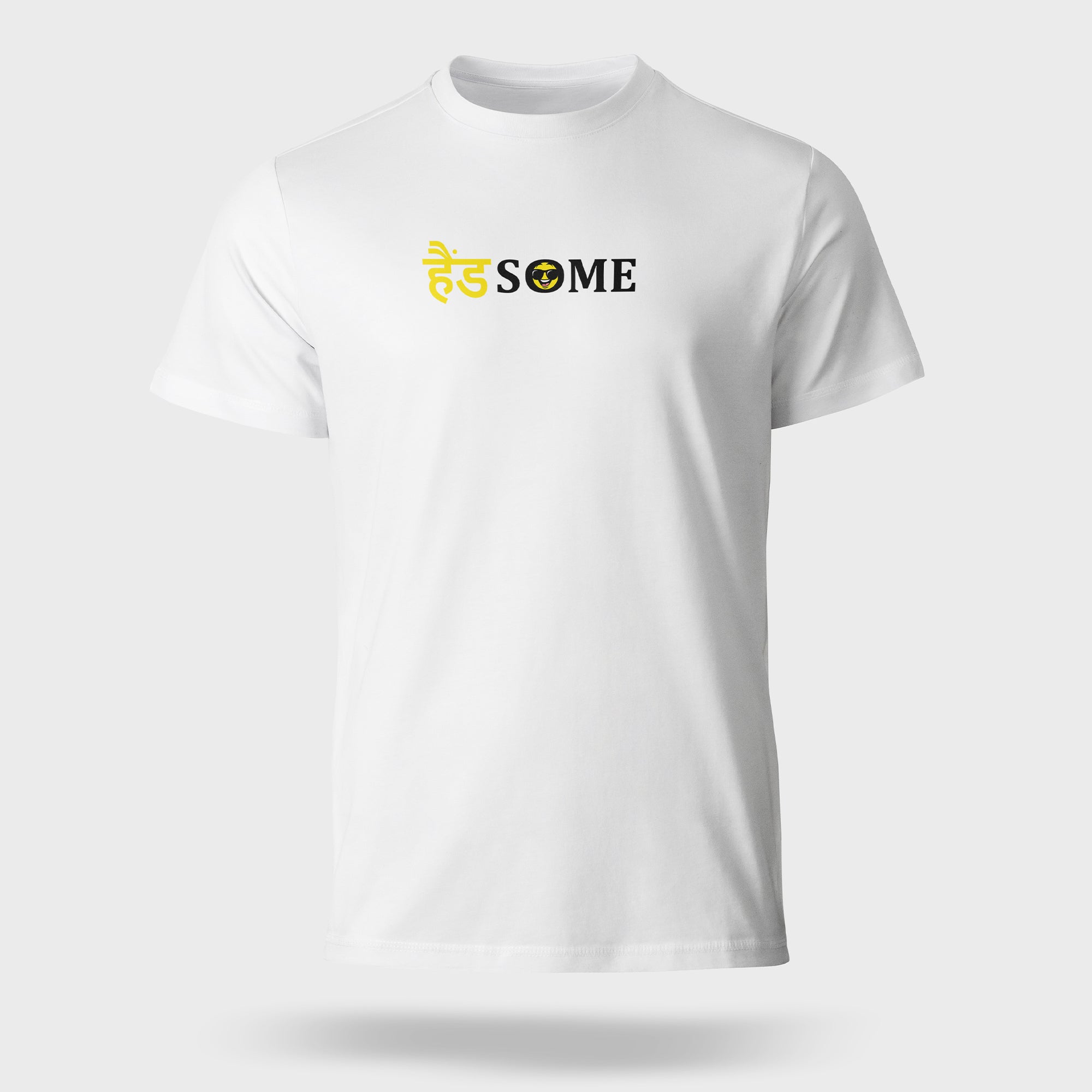 RanggRiwaaz Unisex "Handsome" Classic Crew Tee - Stylish Self-Love Apparel