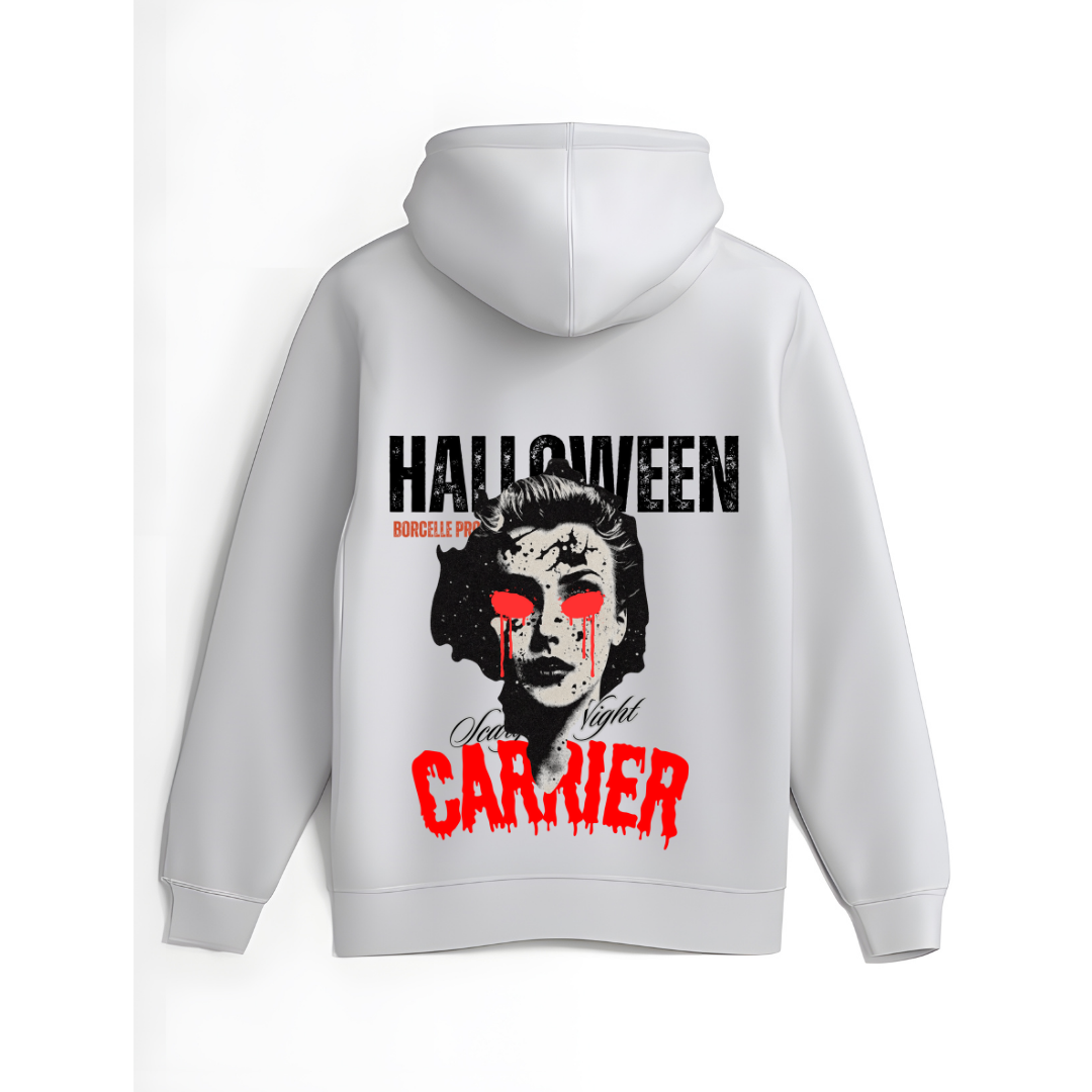 Halloween Scary Night Hoodie - Horror Movie Vibe Unisex Hoodie by RanggRiwaaz