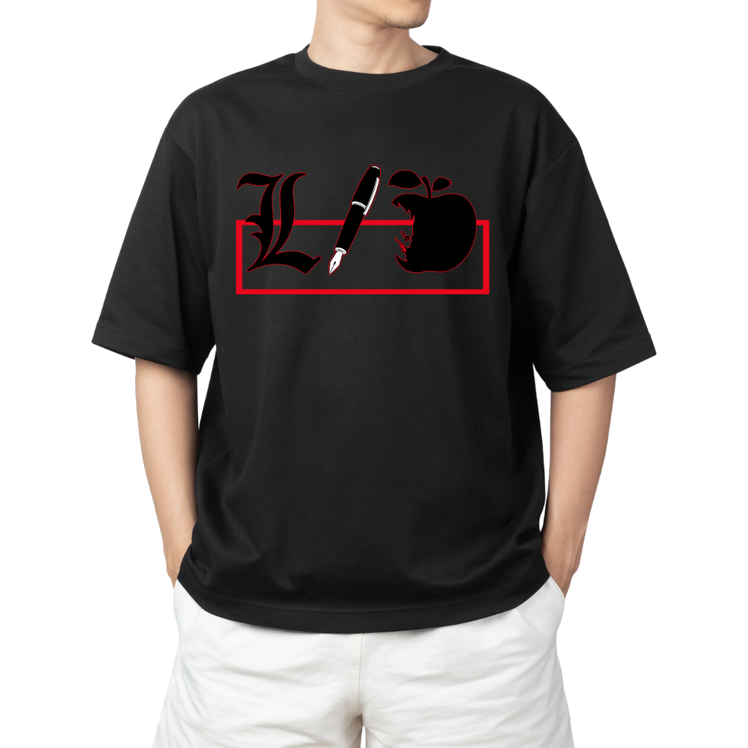 Death Note Unisex Oversized T-Shirt - Anime Fan Merch & Graphic Tee by RanggRiwaaz
