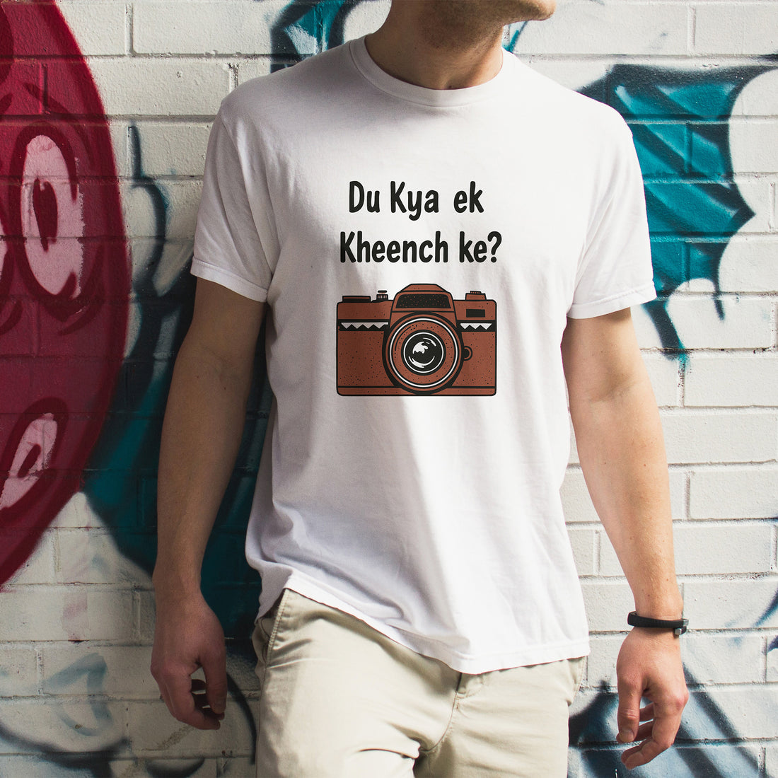 "Du Kya Ek Kheench Ke" T-Shirt - Funny Hindi Tee by RanggRiwaaz