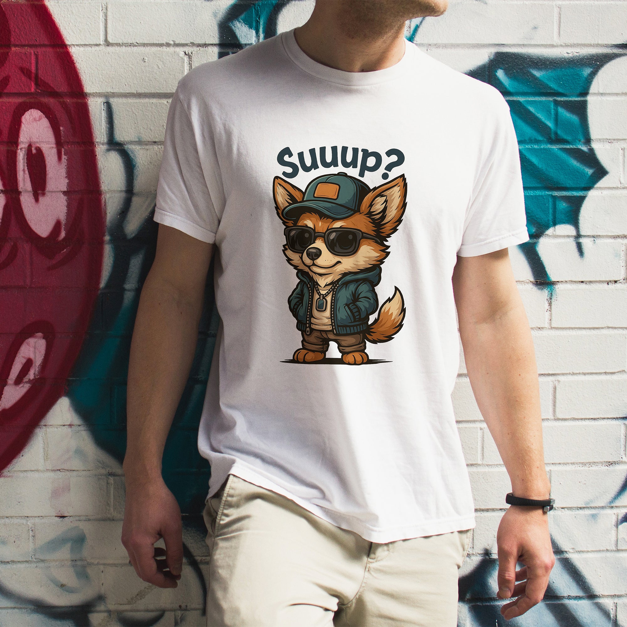 "Suuup?" Unisex T-Shirt - Funny Casual Greeting Tee Tshirt by RanggRiwaaz