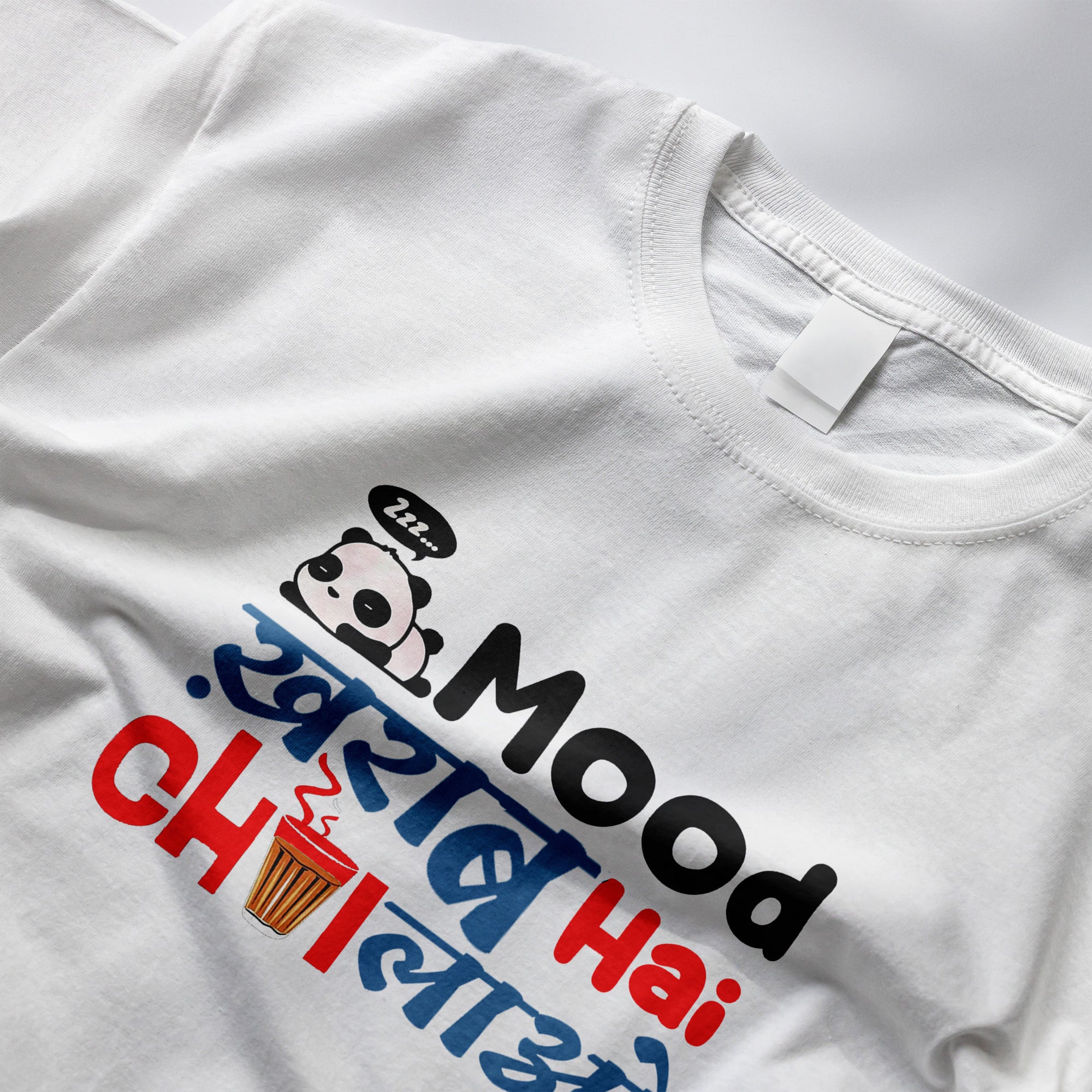 "Mood Kharab Hai Chai Lao" T-Shirt - Funny Hindi Tea Lover Tee by RanggRiwaaz