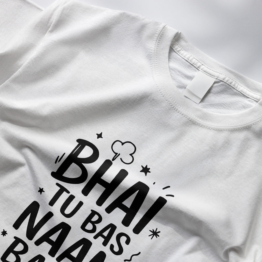 "Bhai Tu Bas Naam Bata" T-Shirt - Funny Hindi Quote Tee by RanggRiwaaz