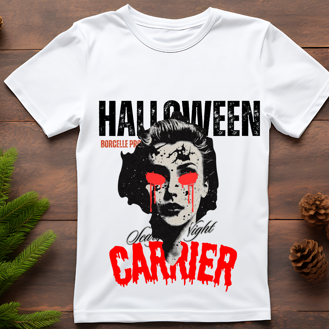 Halloween Scary Night T-Shirt - Horror Movie Vibe Graphic Tee by RanggRiwaaz
