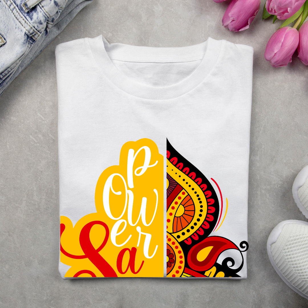Power Shakti Maa Durga T-Shirt Men - Divine Goddess Graphic Tee by RanggRiwaaz