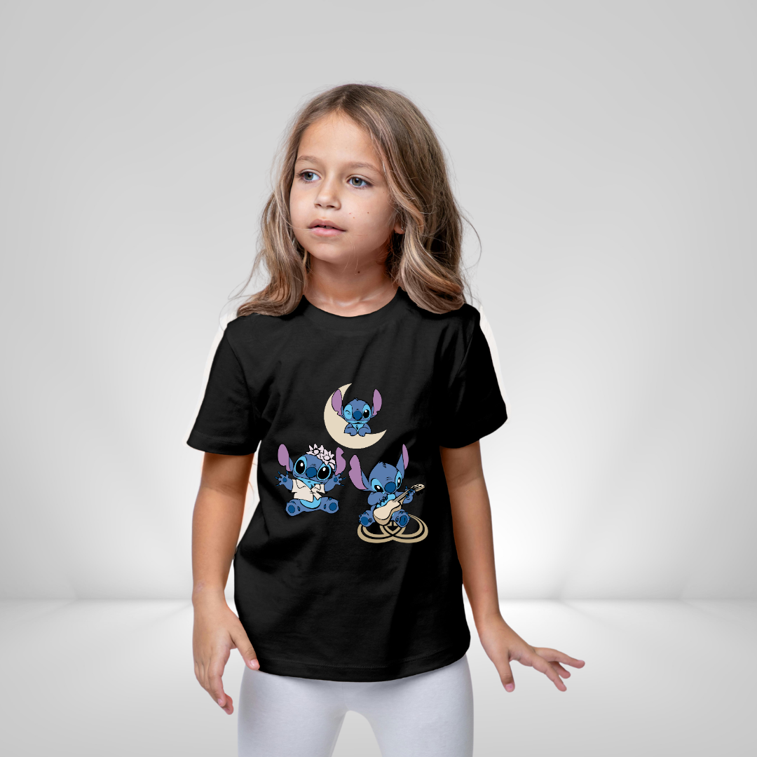 Disney Stitch Play Wink Dance Boys' T-Shirt - Fun Character Graphic Tee by RanggRiwaaz