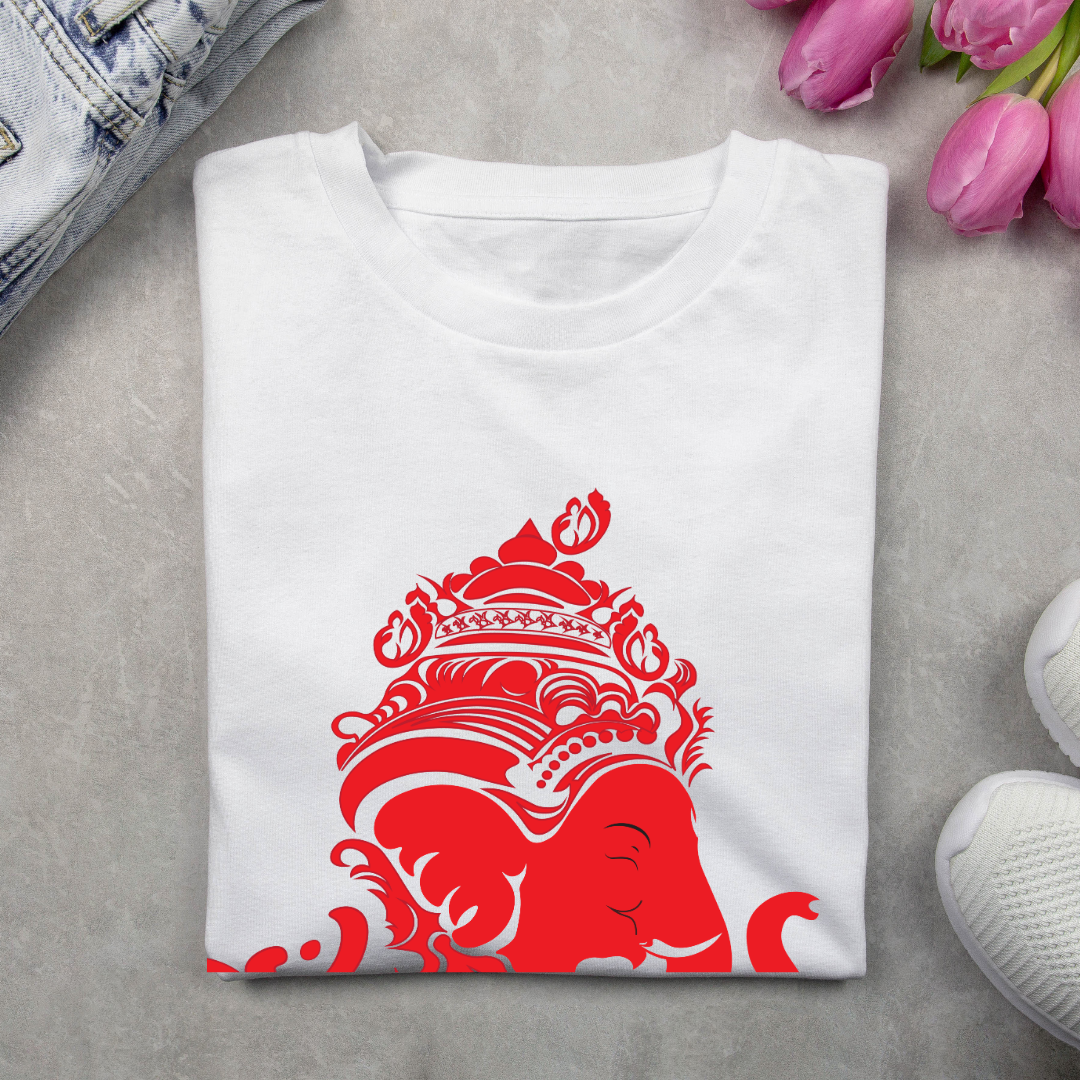 Ganesh Chaturthi T-Shirt - Festive Ganpati Bappa Graphic Tee by RanggRiwaaz