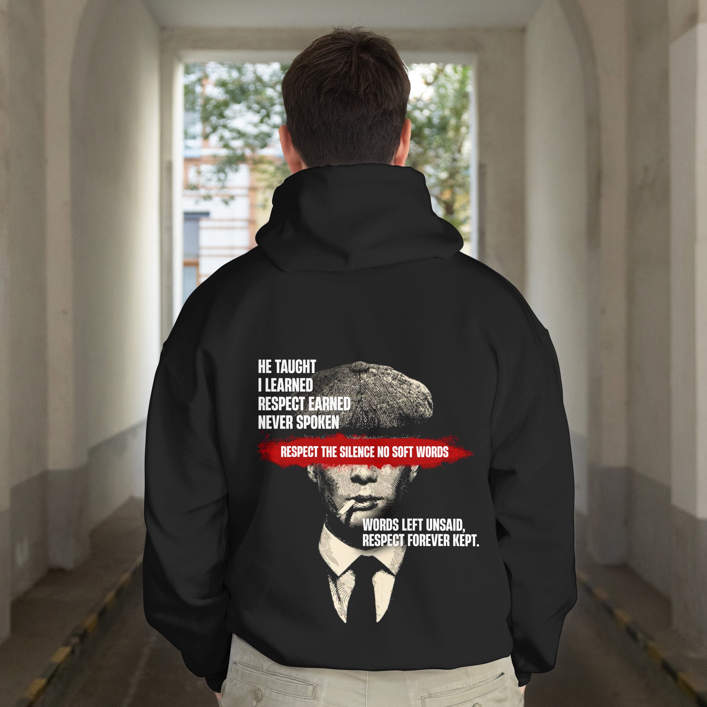 He Taught I Learned Respect Earned Hoodie - Mentor & Life Dad and Child Lesson Hoodie by RanggRiwaaz