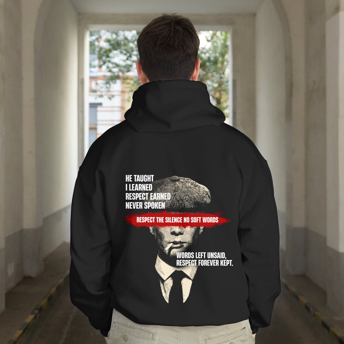 He Taught I Learned Respect Earned Hoodie - Mentor & Life Dad and Child Lesson Hoodie by RanggRiwaaz