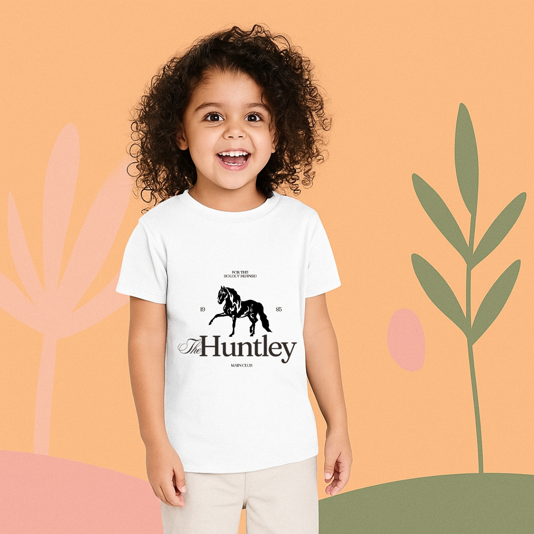 Huntley Rider Boys' T-Shirt - Motorcycle Graphic Crew Neck Tee by RanggRiwaaz