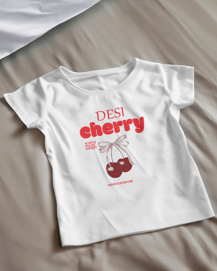 Cherry Boys' T-Shirt - Kids' Graphic Crew Neck Tee by RanggRiwaaz