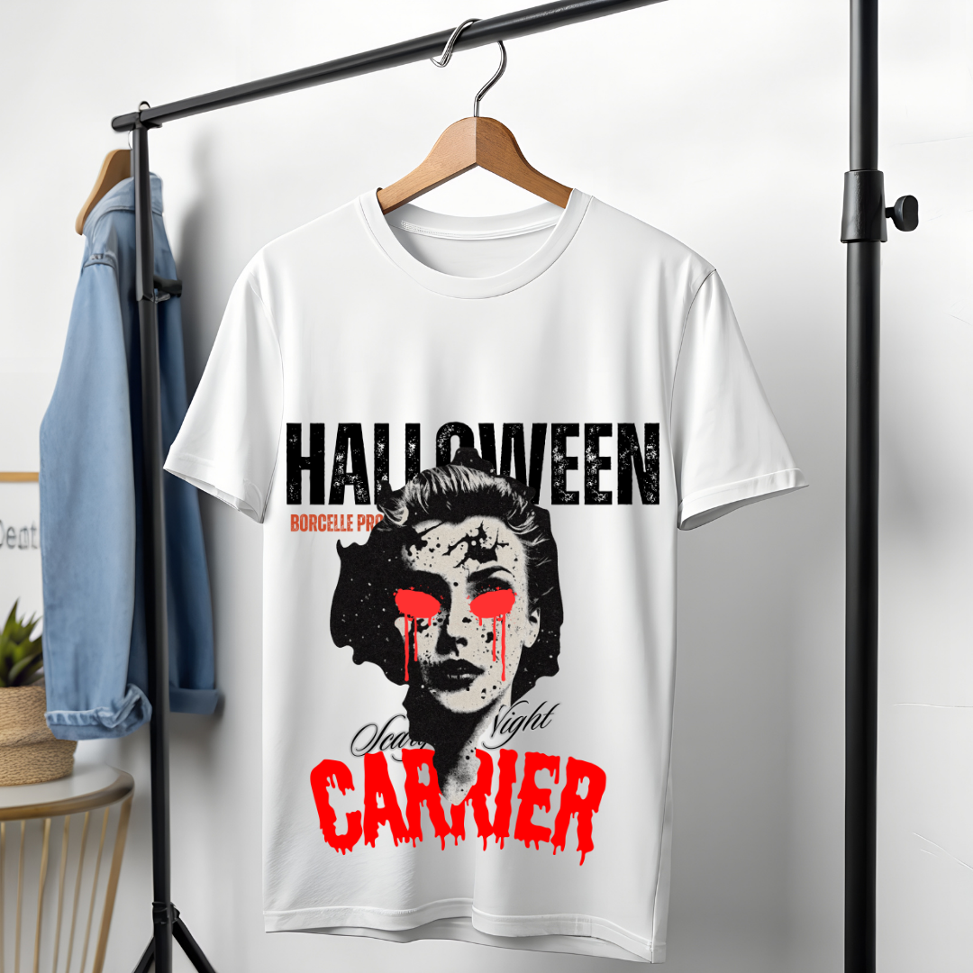 Halloween Scary Night T-Shirt - Horror Movie Vibe Graphic Tee by RanggRiwaaz