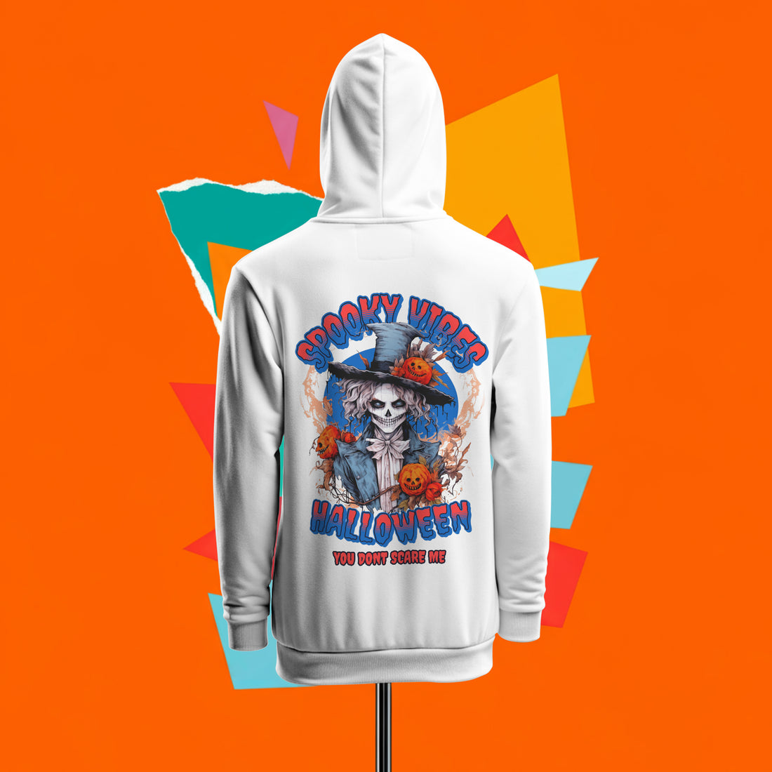 "Spooky Vibes Halloween" Hoodie - Halloween Hoodie by RanggRiwaaz