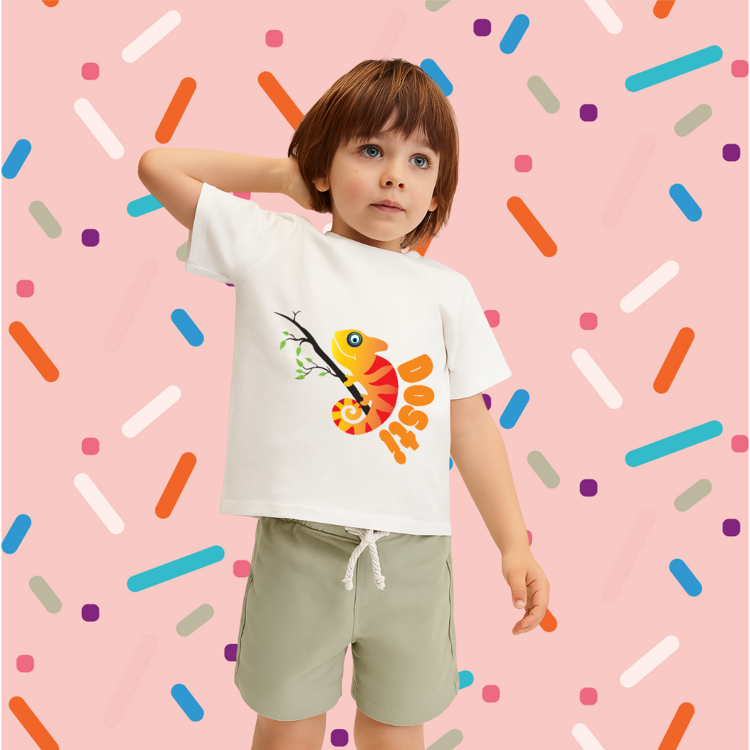 Dosti Yaari White Boys' T-Shirt - Friendship Quote Tee by RanggRiwaaz