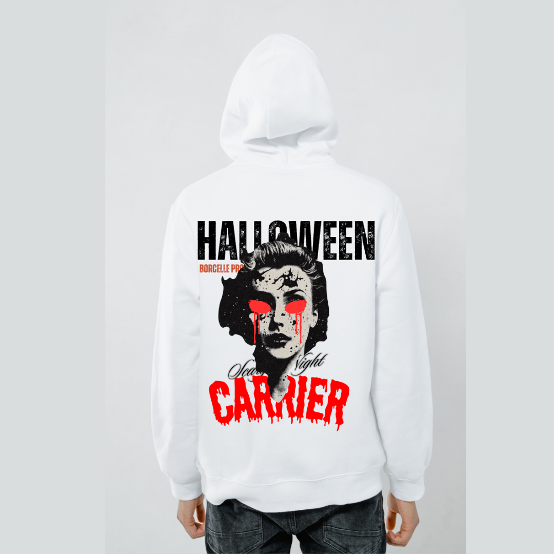 Halloween Scary Night Hoodie - Horror Movie Vibe Unisex Hoodie by RanggRiwaaz