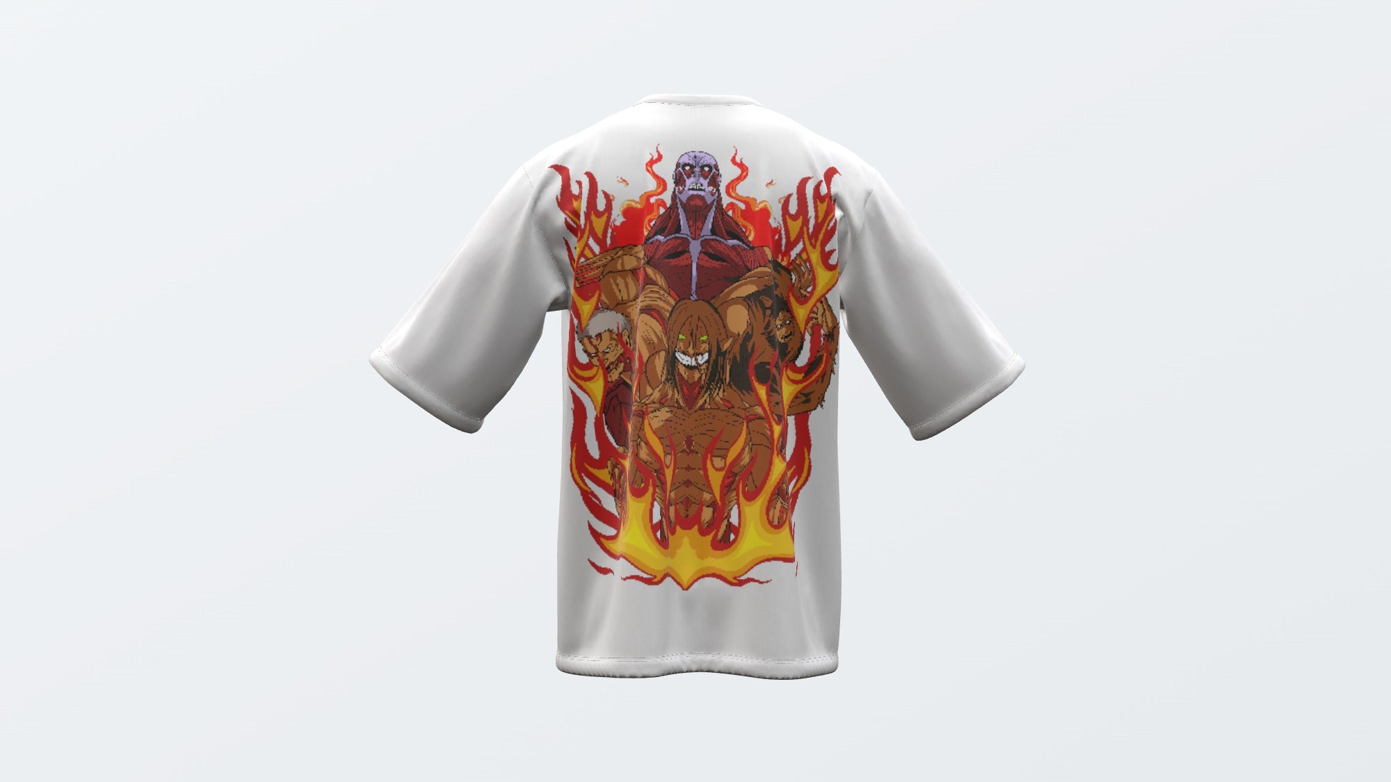 AOT Unisex Oversized T-Shirt - Attack on Titan Anime Graphic Tee by RanggRiwaaz