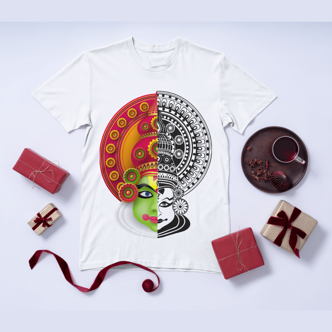 Kerala Harvest Festival T-Shirt - "Ashamsakal" Onam Celebration Apparel by RanggRiwaaz