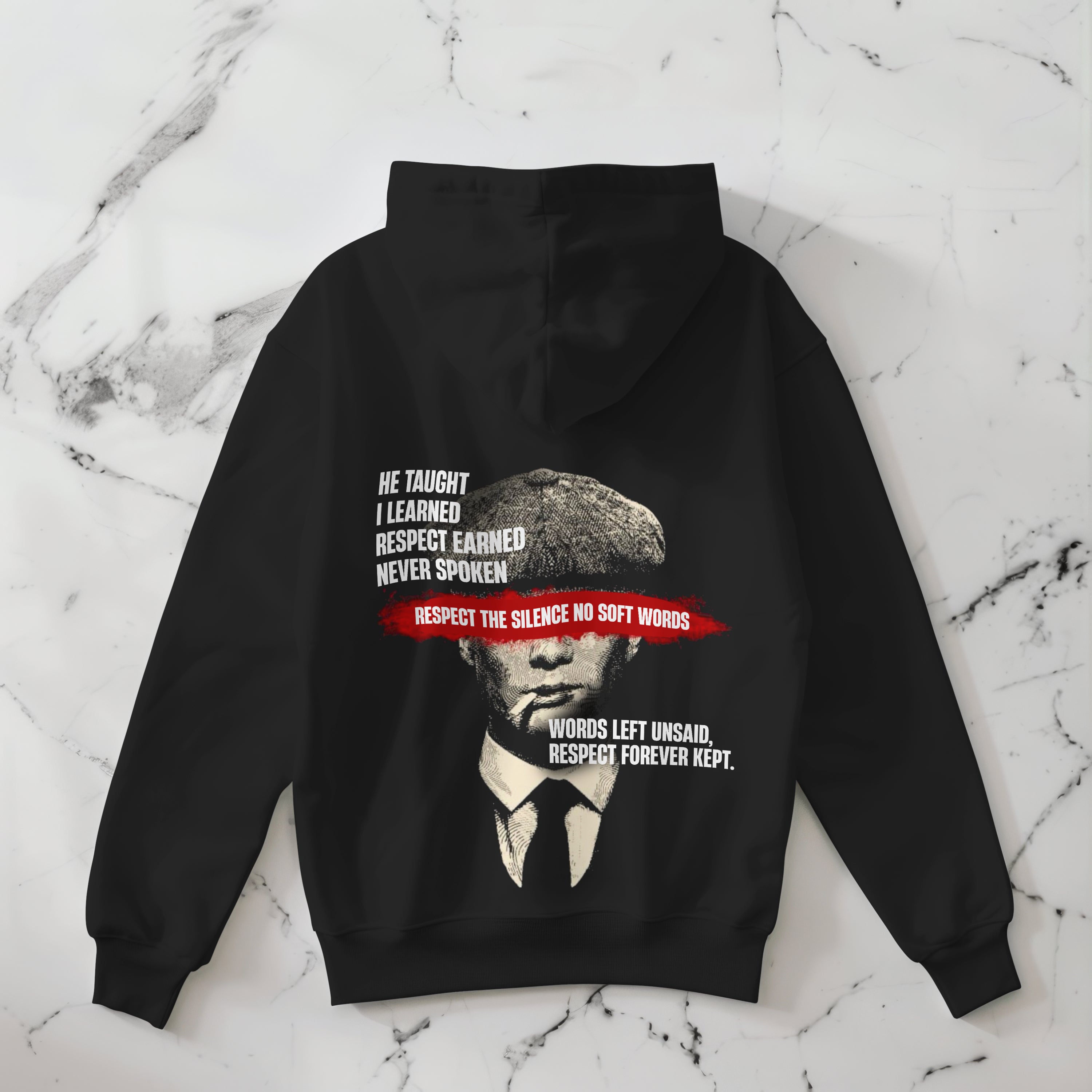 He Taught I Learned Respect Earned Hoodie - Mentor & Life Dad and Child Lesson Hoodie by RanggRiwaaz