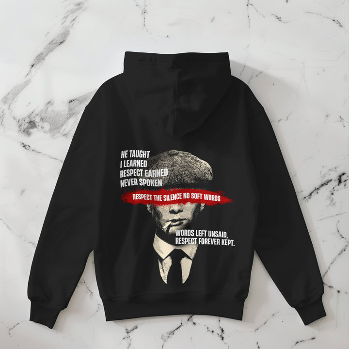 He Taught I Learned Respect Earned Hoodie - Mentor & Life Dad and Child Lesson Hoodie by RanggRiwaaz