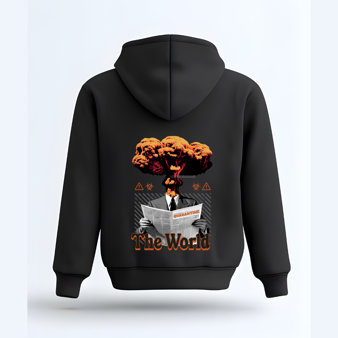 Pandemic: The World United Hoodie - Global Resilience Graphic Hoodie by RanggRiwaaz