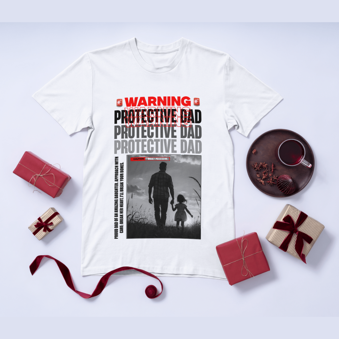 Proud Dad of an Amazing Daughter T-Shirt - Father's Love Tee by RanggRiwaaz