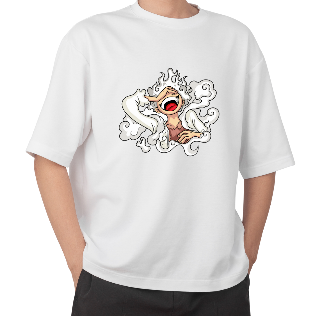 RanggRiwaaz Oversized "One Piece" Graphic Tee - Straw Hat Pirates Manga & Anime Apparel