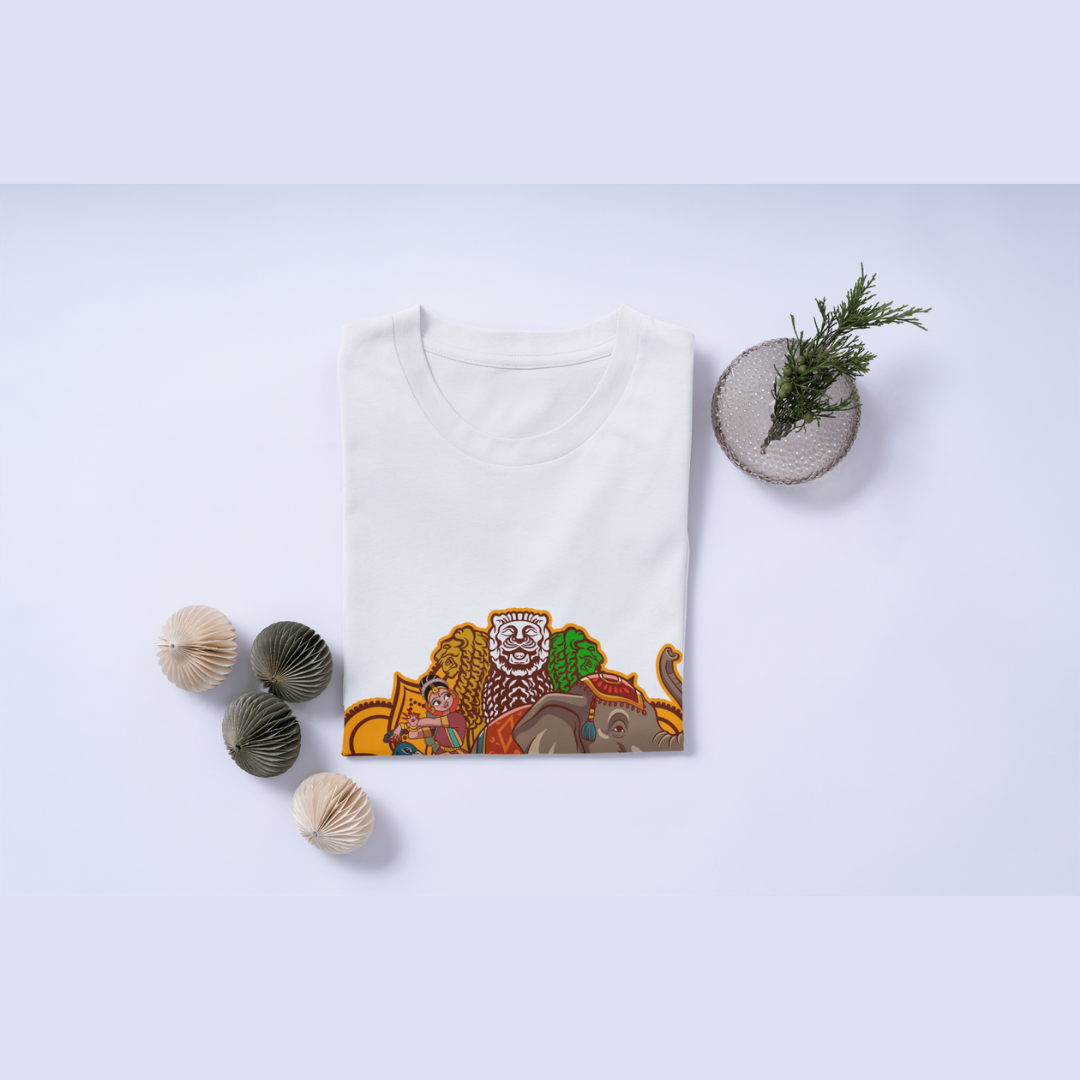 15th August Indian Culture T-Shirt - Vibrant Heritage & Freedom Day Tee by RanggRiwaaz