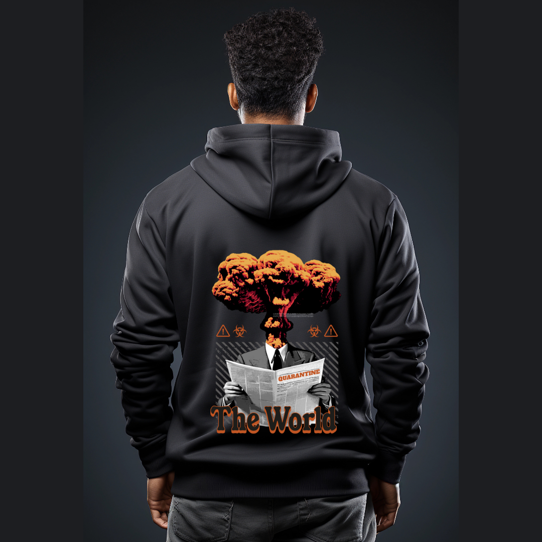 Pandemic: The World United Hoodie - Global Resilience Graphic Hoodie by RanggRiwaaz