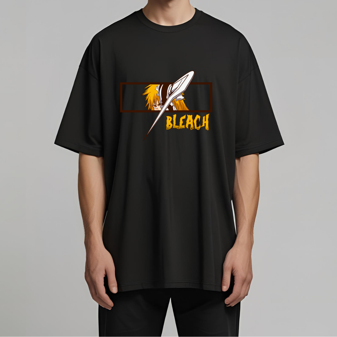 "Bleach" Oversized T-Shirt - Ichigo Kurosaki Anime Series Apparel by RanggRiwaaz
