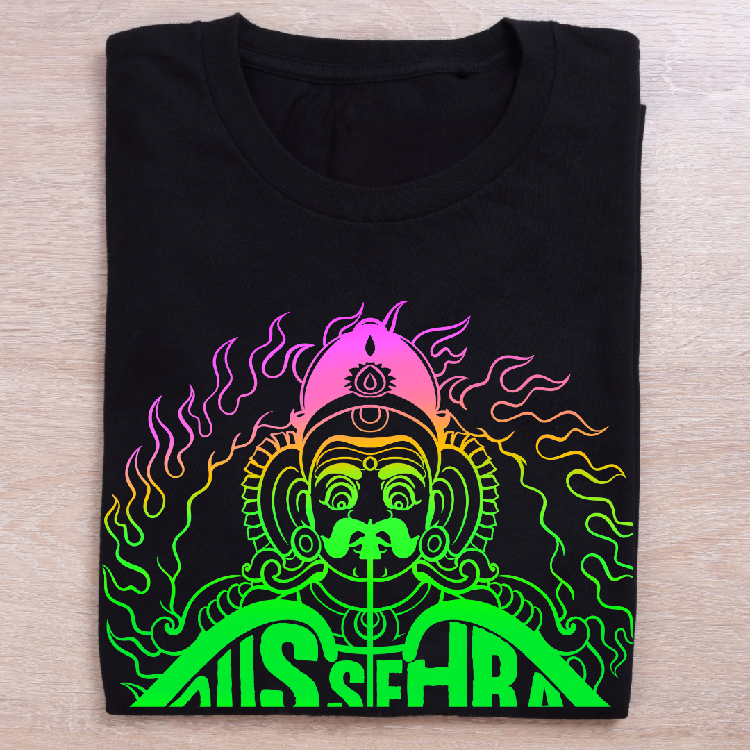Dussehra: Burn Your Ego T-Shirt - Festive & Spiritual Graphic (B) by RanggRiwaaz