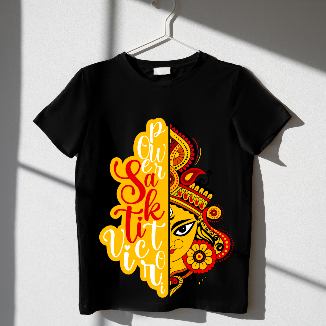 RanggRiwaaz "Maa Durga" T-Shirt Women - Divine Feminine Shakti Apparel