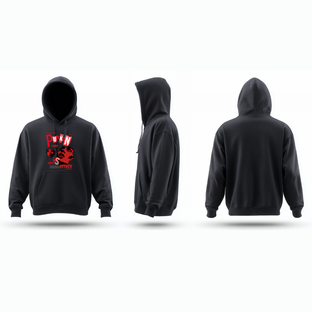 Nightmare Alley Punkin Panic Hoodie - Retro Halloween & Spooky Vibe Hoodie by RanggRiwaaz