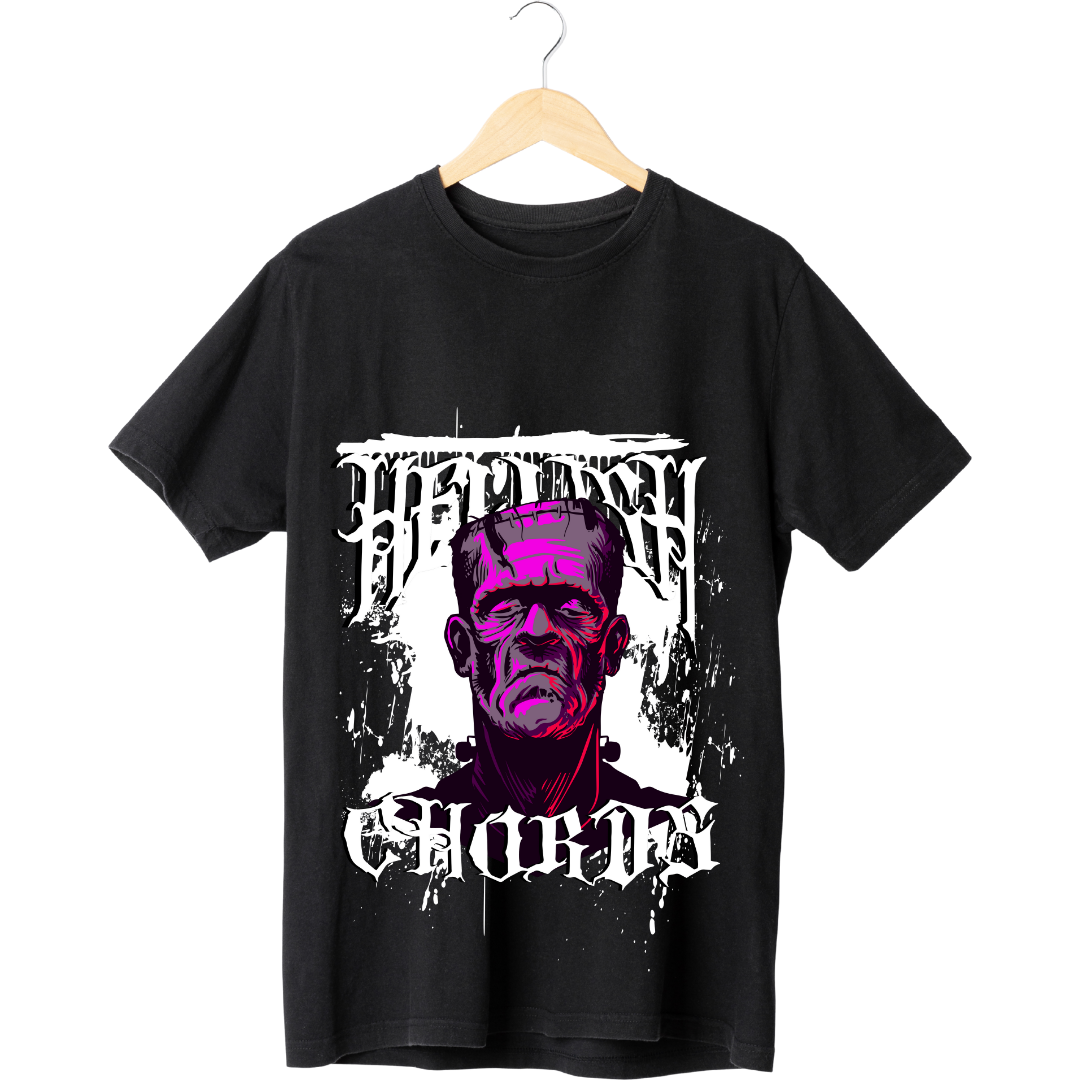 Hellish Chorus T-Shirt - Heavy Metal & Dark Fantasy Halloween Graphic Tee by RanggRiwaaz