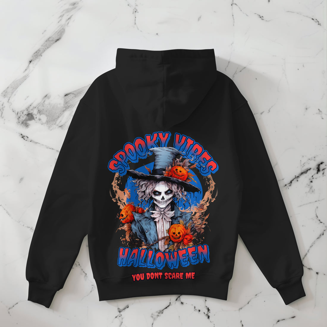 "Spooky Vibes Halloween" Hoodie - Halloween Hoodie by RanggRiwaaz