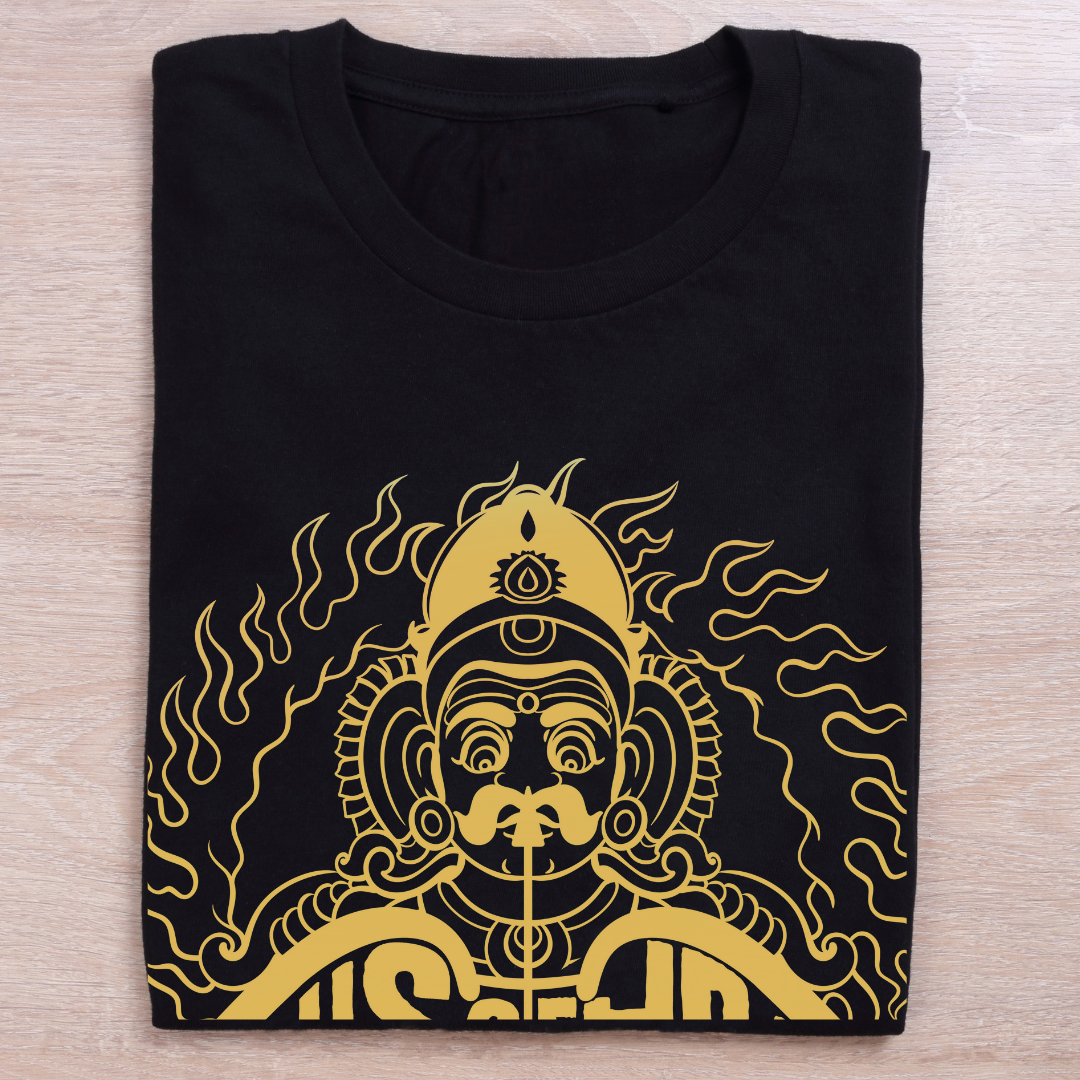 Dussehra: Burn Your Ego T-Shirt - Festive & Spiritual Graphic (A) by RanggRiwaaz