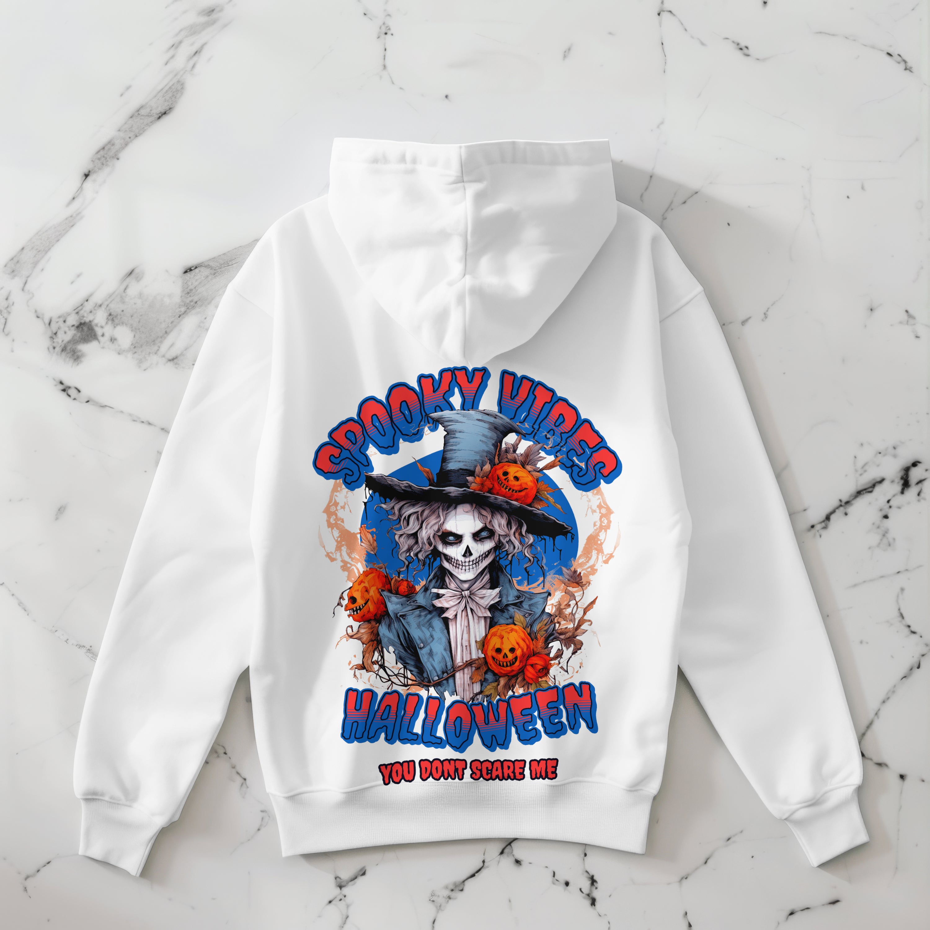 "Spooky Vibes Halloween" Hoodie - Halloween Hoodie by RanggRiwaaz