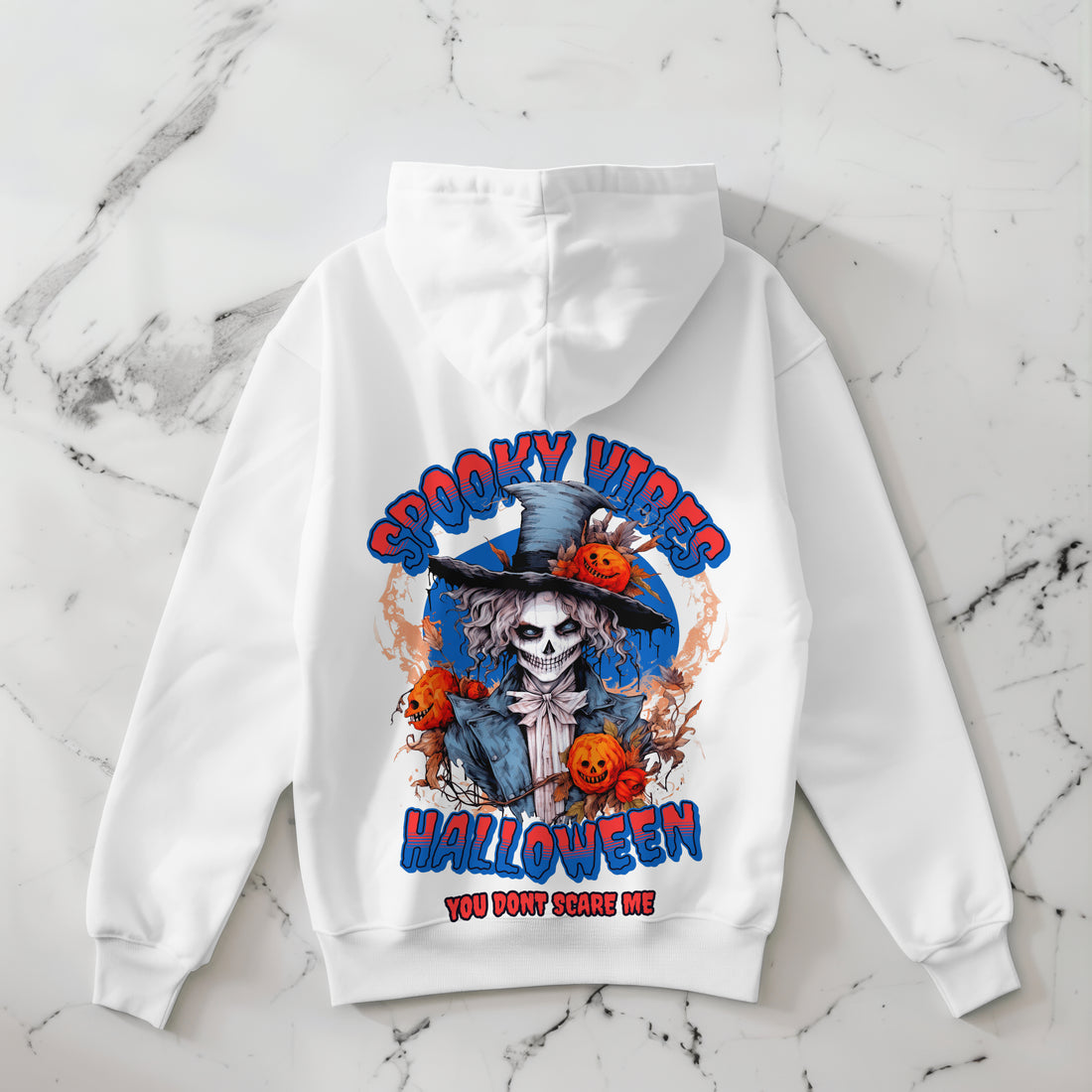 "Spooky Vibes Halloween" Hoodie - Halloween Hoodie by RanggRiwaaz