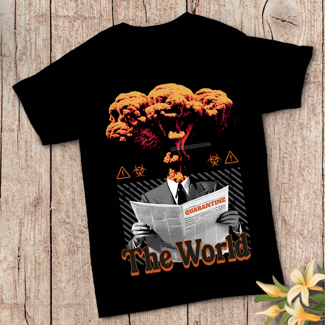 Pandemic: The World United T-Shirt - Global Resilience Graphic Tee by RanggRiwaaz