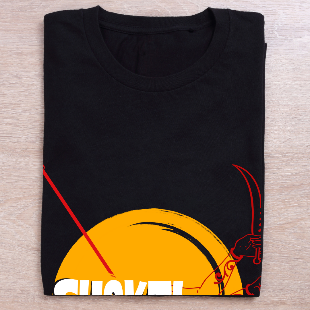 Navratri Festival T-Shirt - Goddess Durga Celebration Tee Black by RanggRiwaaz