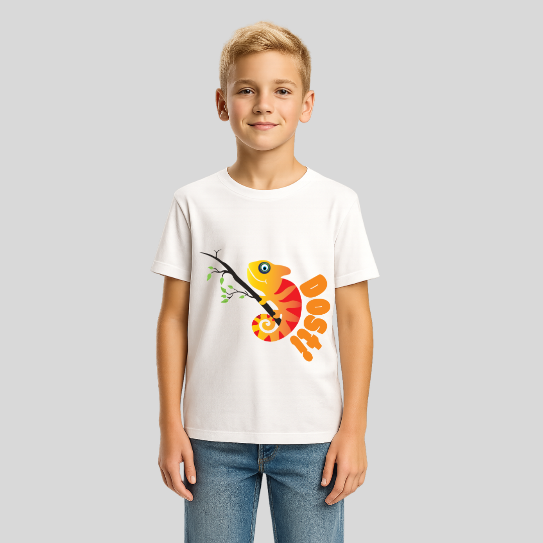 Dosti Yaari White Boys' T-Shirt - Friendship Quote Tee by RanggRiwaaz