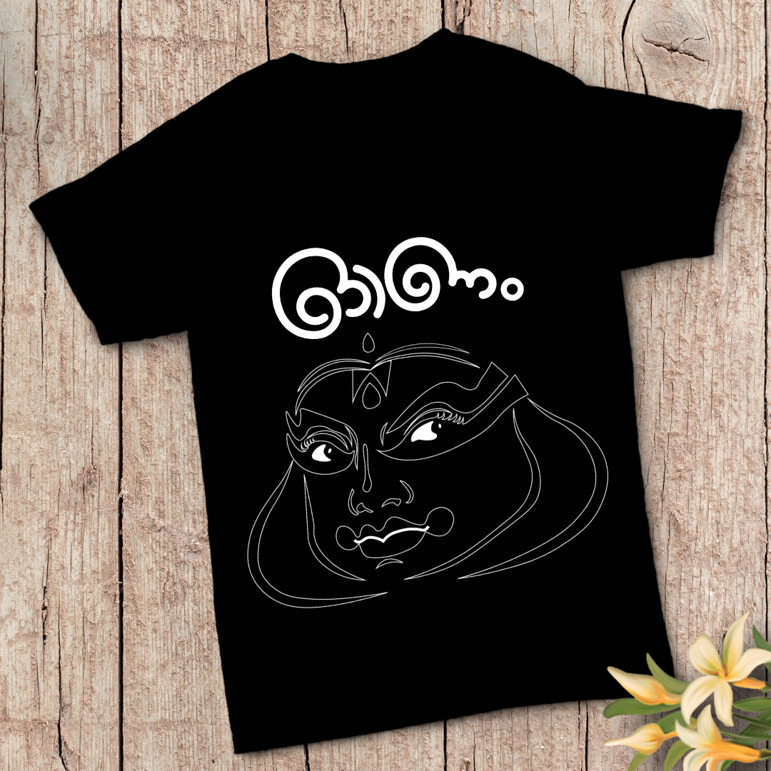 Mahabali Onam T-Shirt - King Mahabali Festival Graphic Tee by RanggRiwaaz