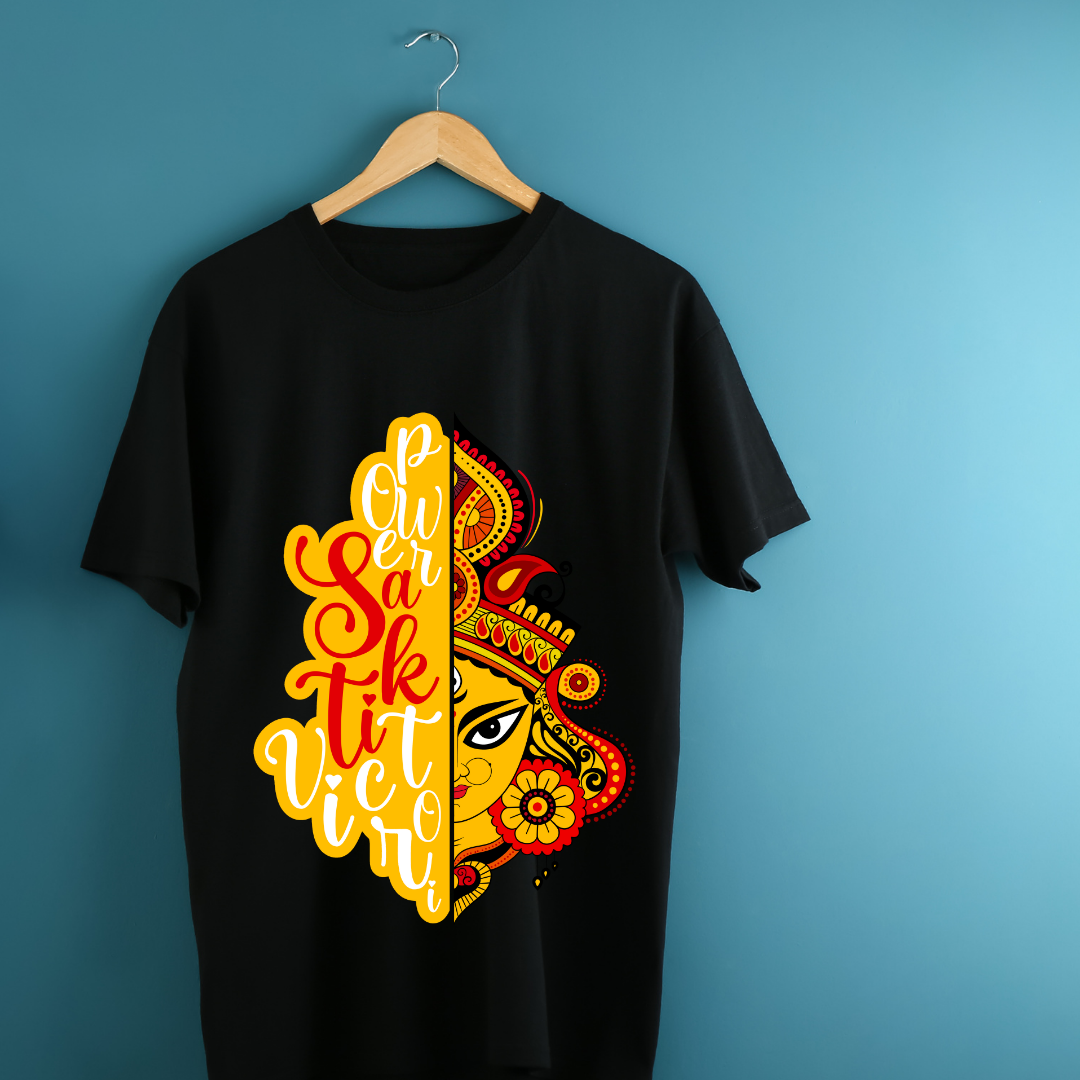 RanggRiwaaz "Maa Durga" T-Shirt Women - Divine Feminine Shakti Apparel