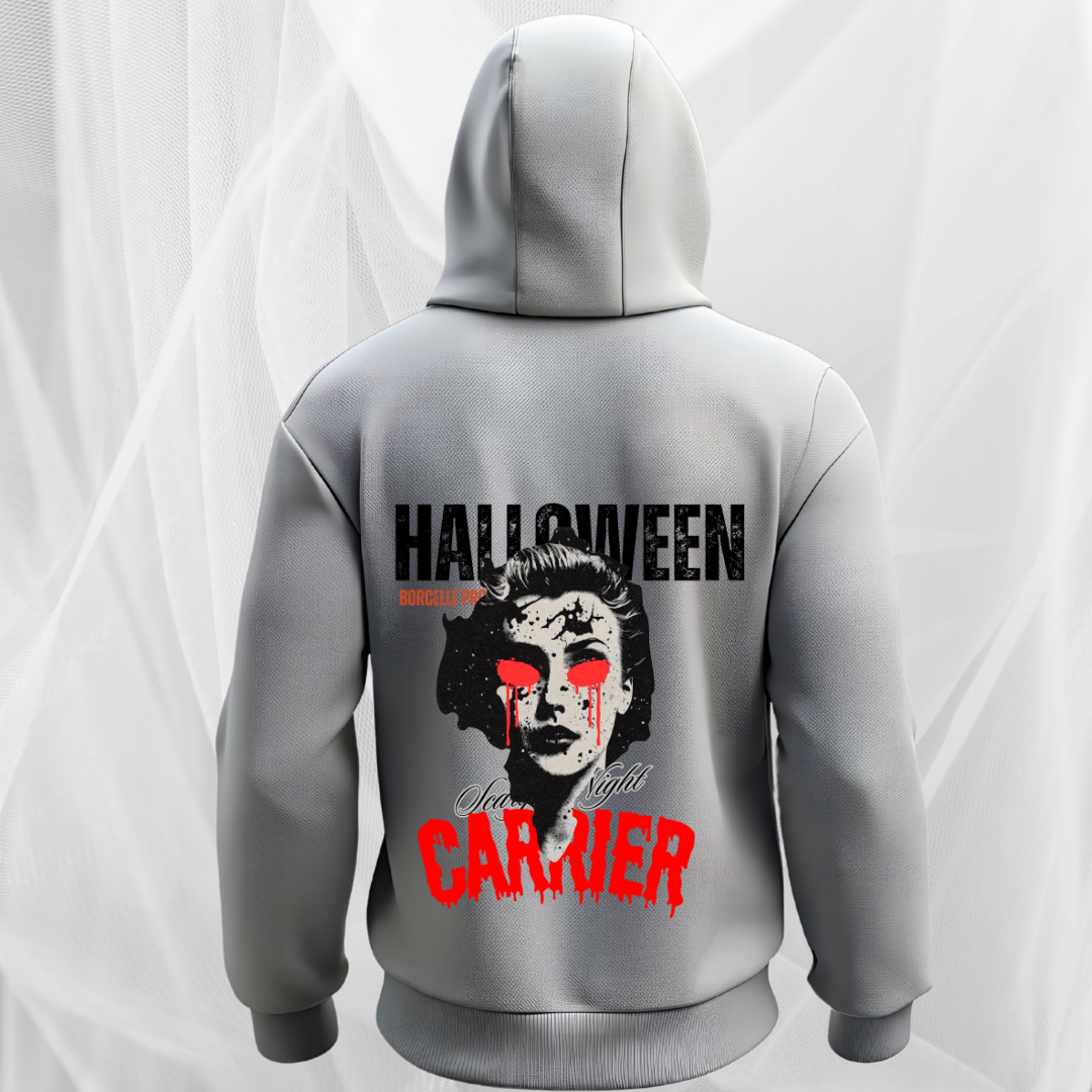 Halloween Scary Night Hoodie - Horror Movie Vibe Unisex Hoodie by RanggRiwaaz