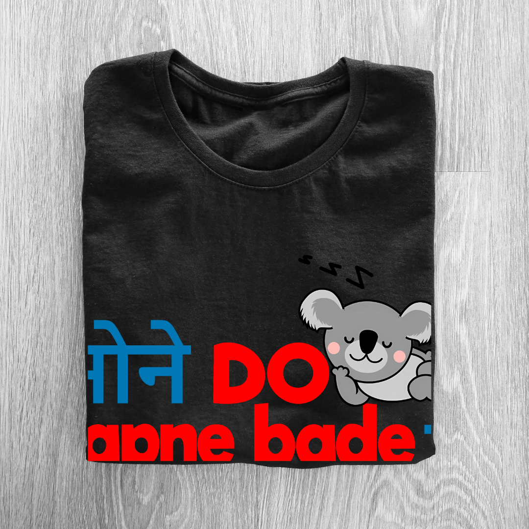 "Sone Do Sapne Bade Hain" T-Shirt - Hindi Motivational Dream Tee by RanggRiwaaz