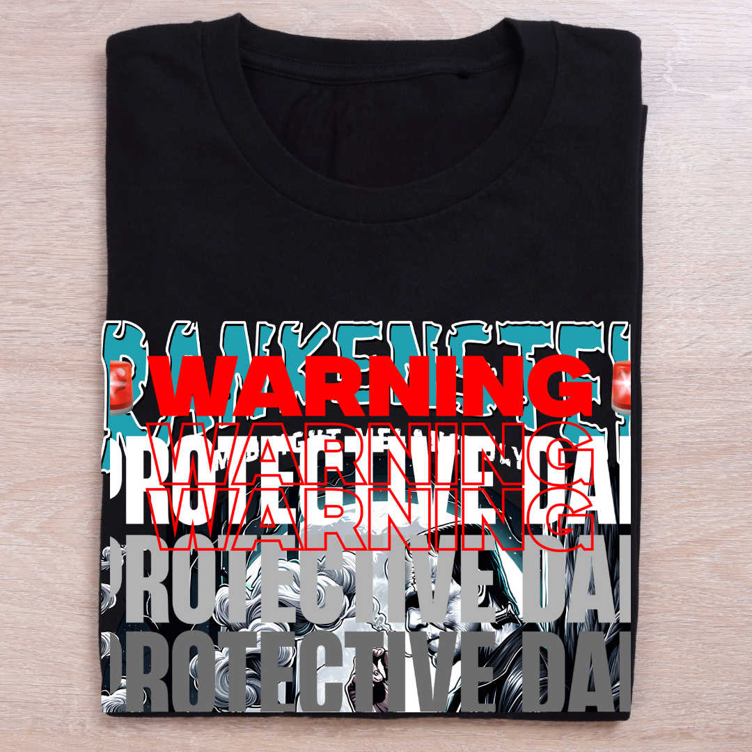 Protective Dad T-Shirt - Guardian of My Daughter Graphic Tee by RanggRiwaaz