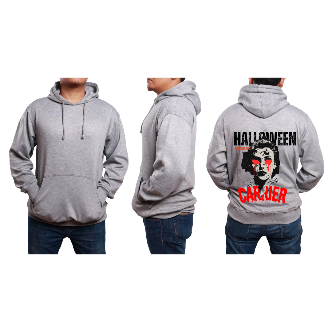 Halloween Scary Night Hoodie - Horror Movie Vibe Unisex Hoodie by RanggRiwaaz